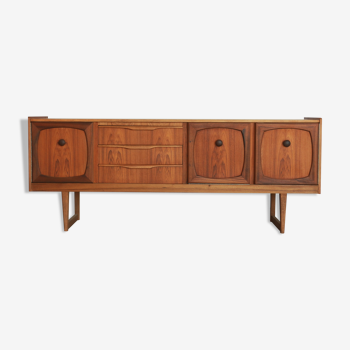 Enfilade scandinave - formes arrondies - années 60