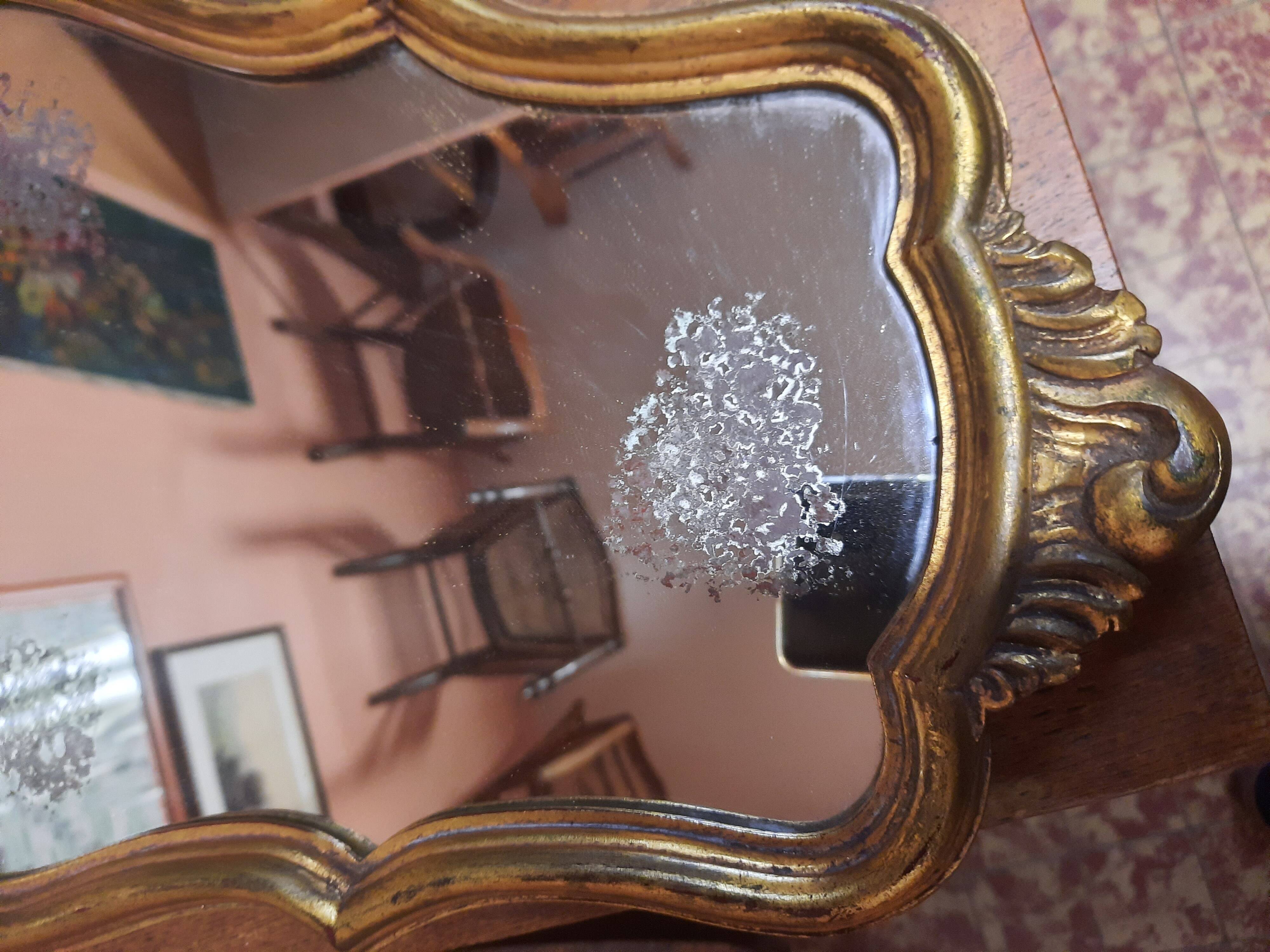 Baroque style mirror, 38x24 cm