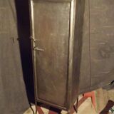 Industrial metal column cabinet.