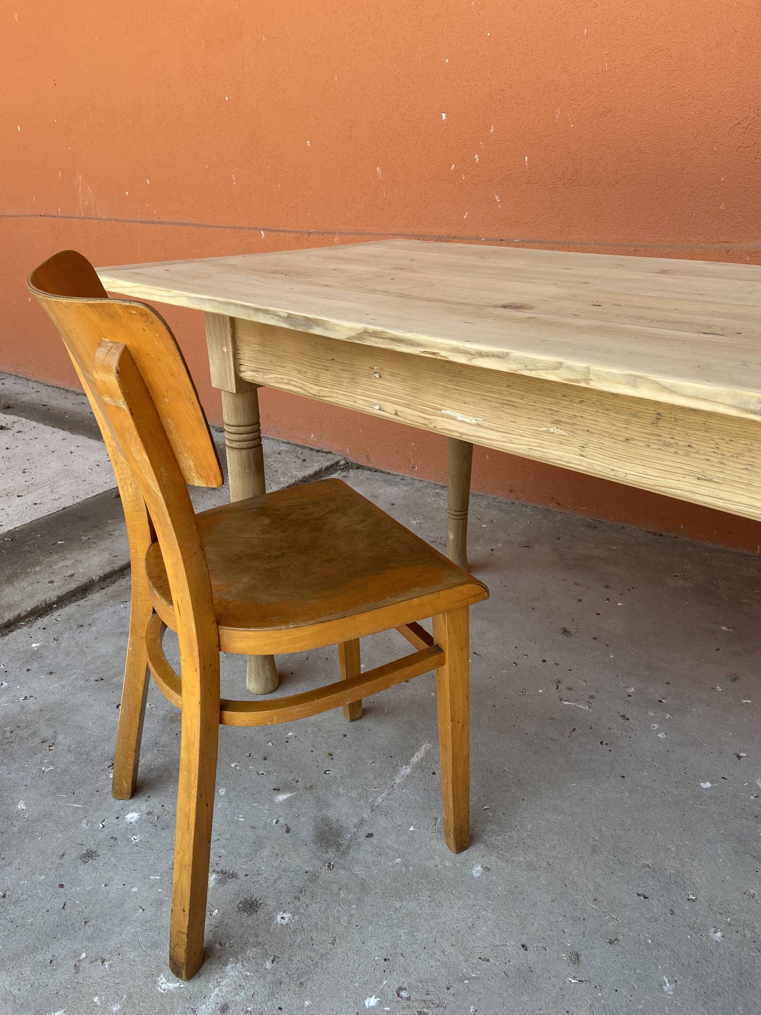 Grande table de ferme 280 cm en sapin