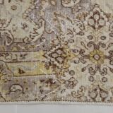 5x9 Vintage Brown Cream Classic Turkish Rug, 165x284Cm