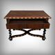 Table, bureau en marqueterie de bois précieux, époque Napoléon III, milieu XIXe
