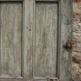 Porte ancienne vitrées en chêne