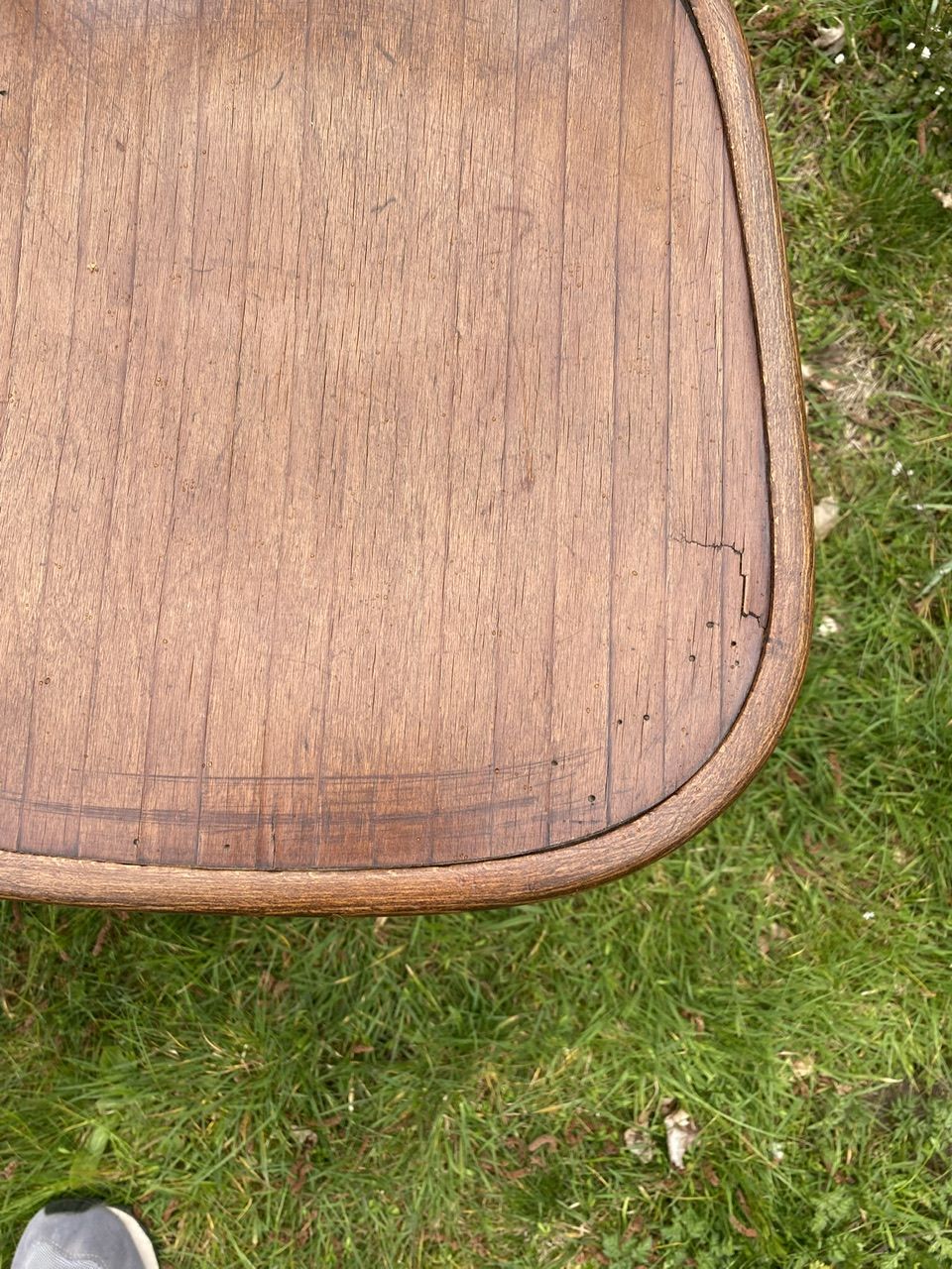Set of 8 mismatched bistro chairs
