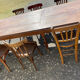 Table de drapier et ses 10 chaises