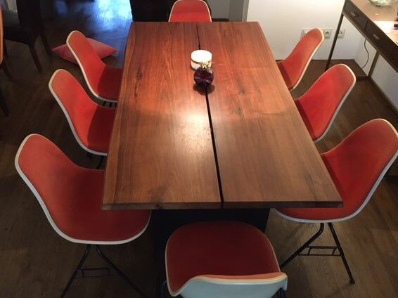 Series of 8 chairs DSS Charles Eames for Herman Miller, 1970