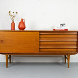Vintage Sideboard in Teak with sliding door and drawers, 1960s