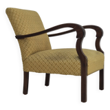 1950s, Danish design, armchair in original condition, furniture cotton/ wool fabric.