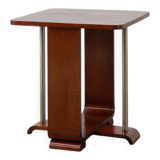 Art Deco square side table in oak veneer, France ca. 1925
