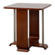 Art Deco square side table in oak veneer, France ca. 1925