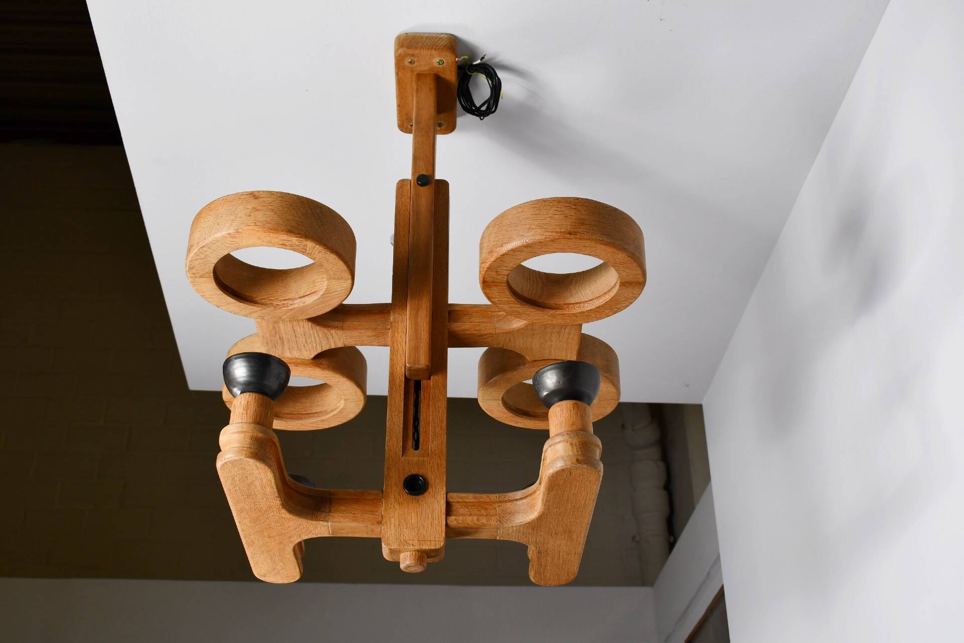 Large ceiling light by Guillerme et Chambron for Votre Maison