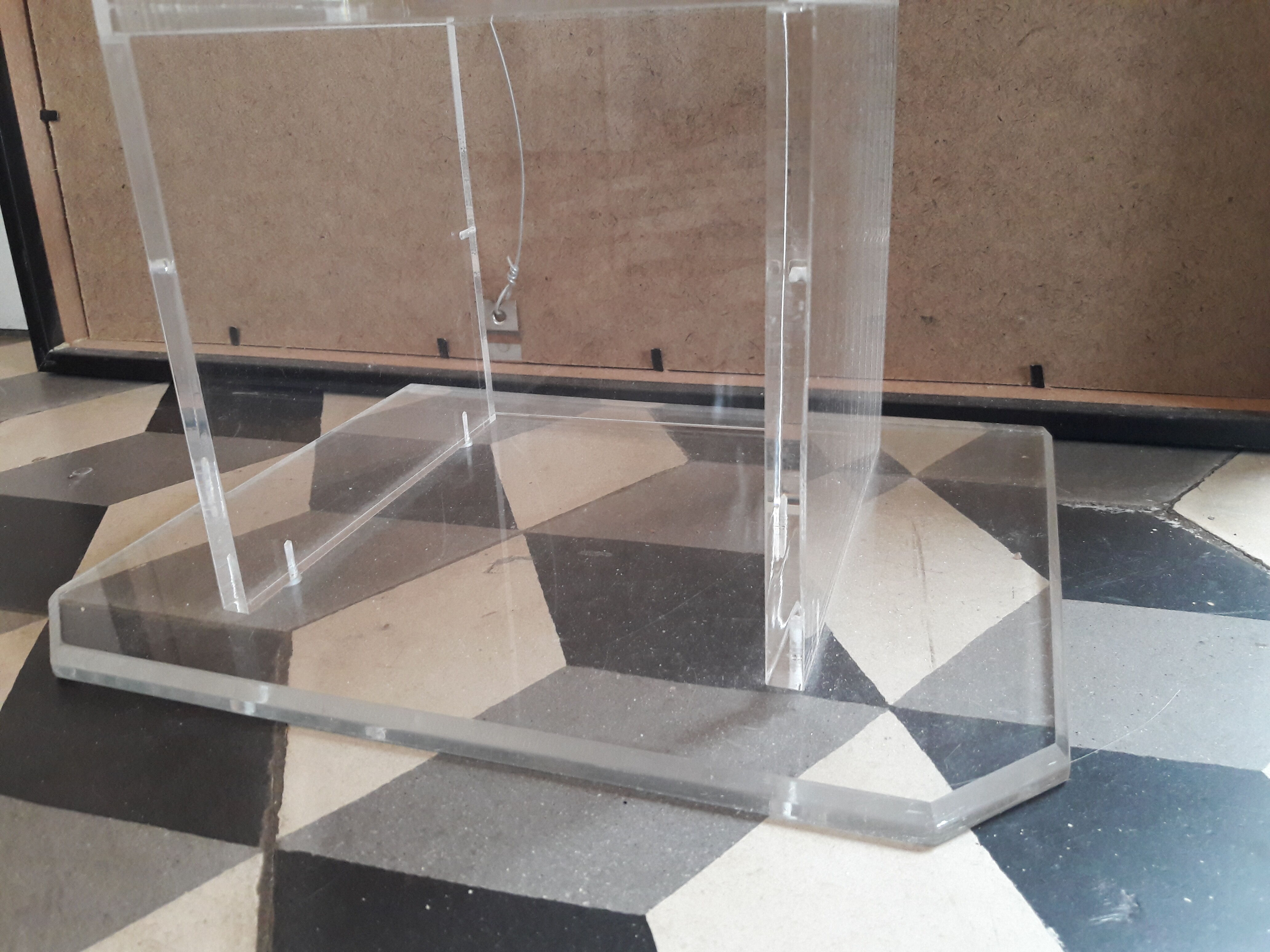 Column plexiglass Altuglas design David Lange, model Cary