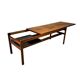 Table basse en palissandre Hans Olsen années 1960