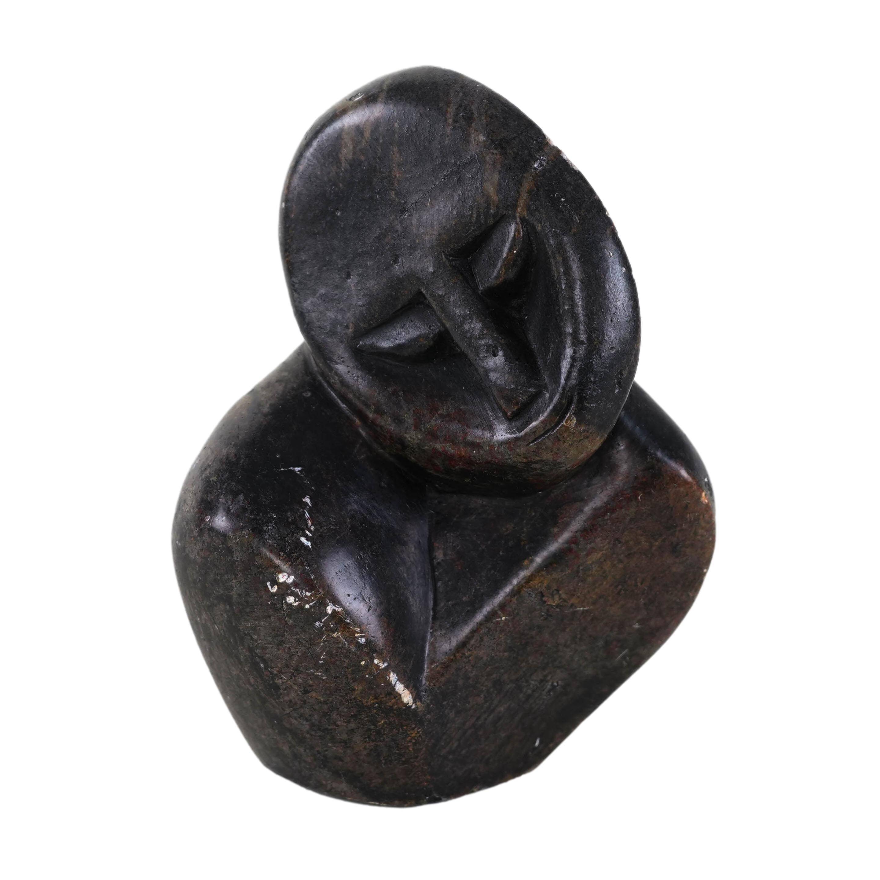 Abstract stone sculpture, Danish design, 1980s, made in Denmark