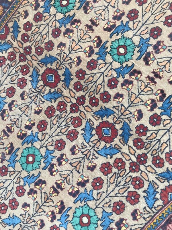 Pretty handmade old persian rug