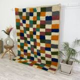 Handmade Moroccan Berber carpet 213 x 163 CM