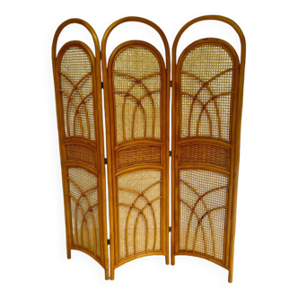 Vintage screen - cane and rattan -