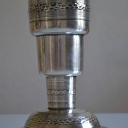 coupe centre de table art déco métal argenté 1930