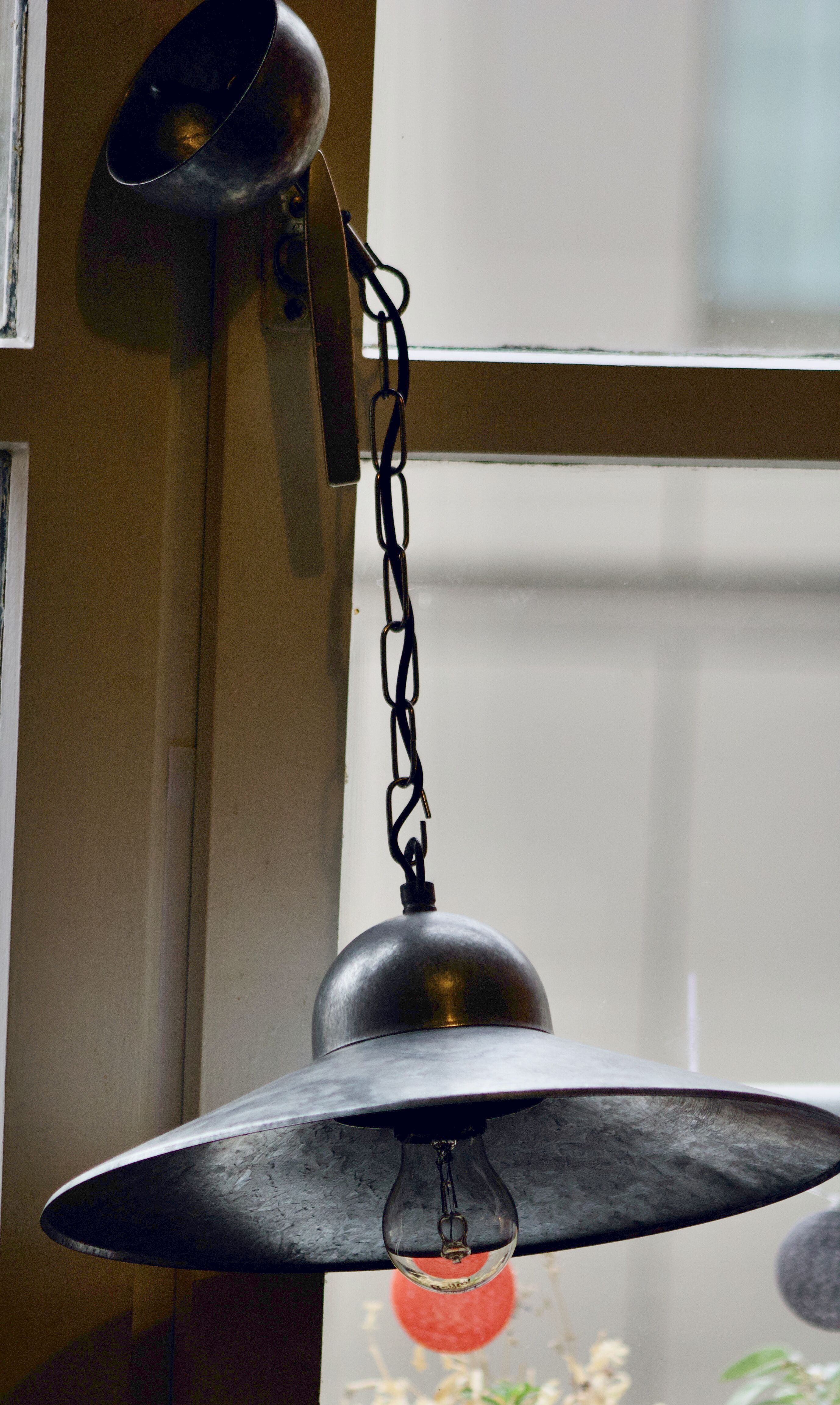 Iron hanging lamp