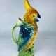 Vintage pitcher cockatoo slurry from Saint-Clément France 1920
