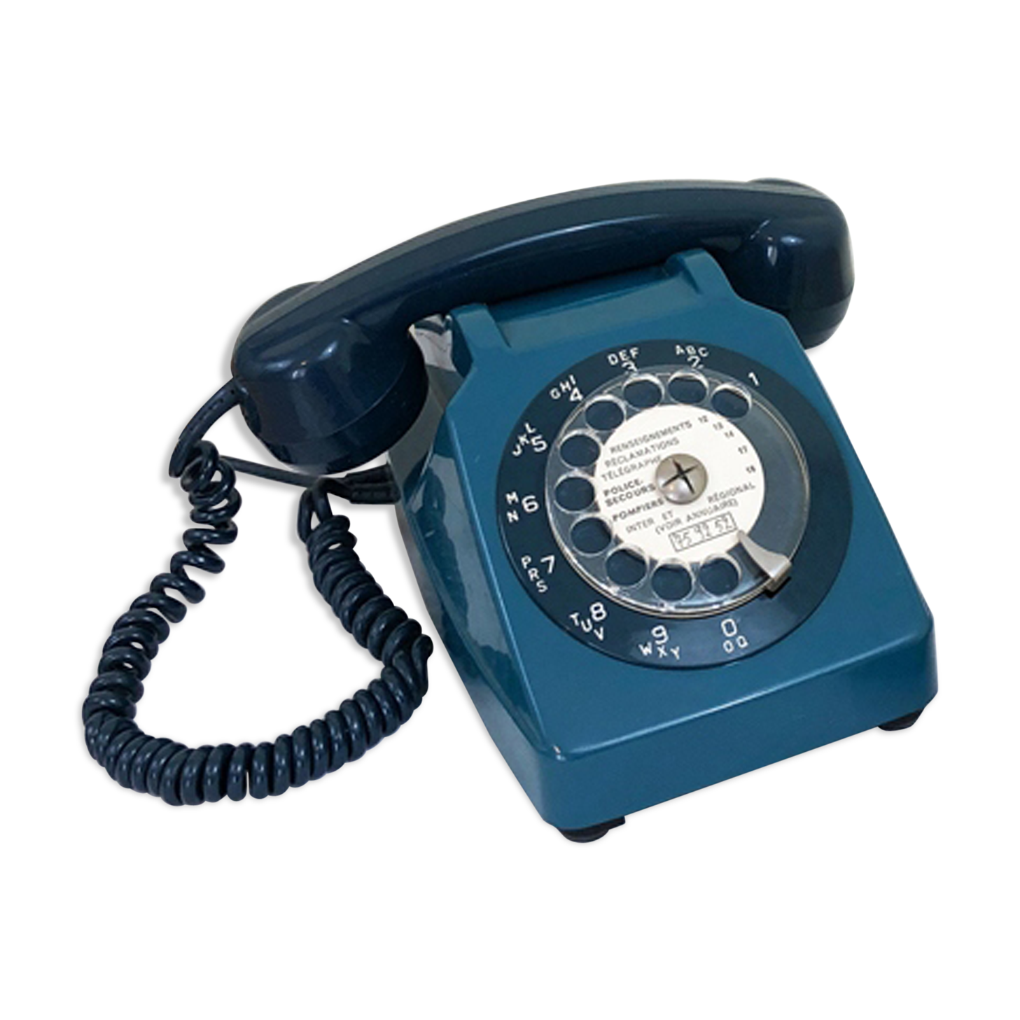 Vintage blue dial phone