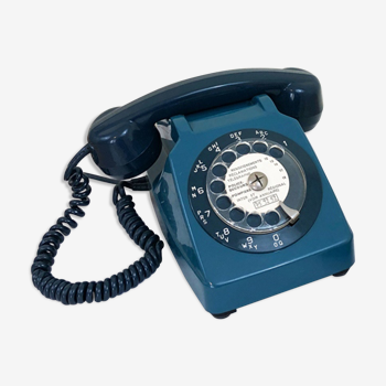 Vintage blue dial phone