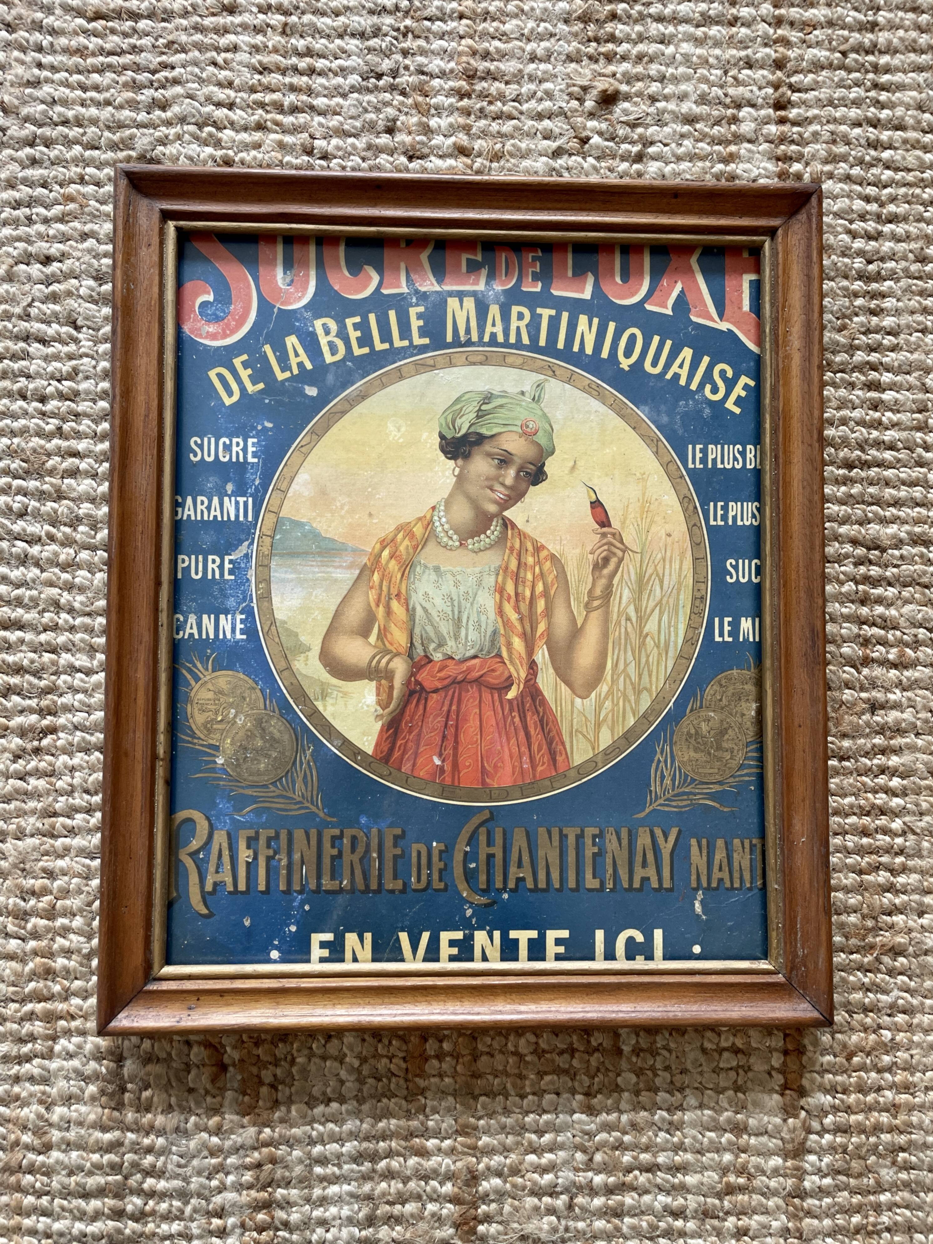 Advertising lithograph of the Chantenay Refinery - early 20th century