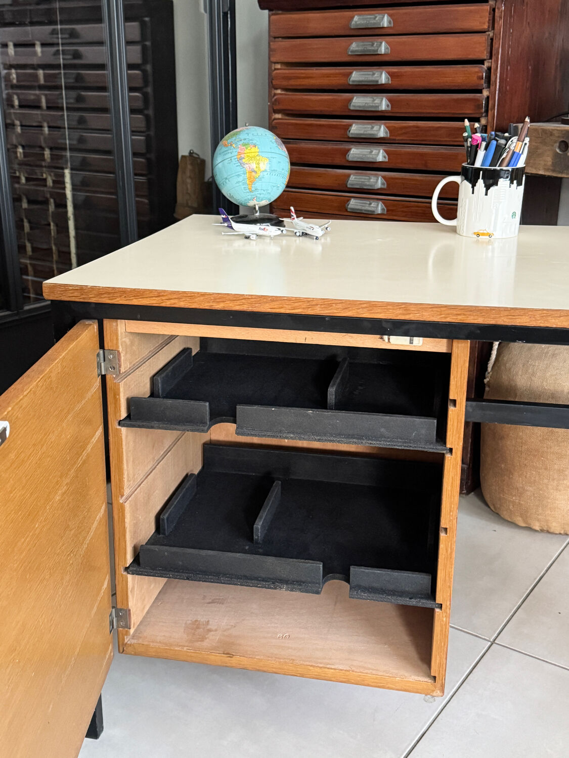 Vintage modernist children's desk