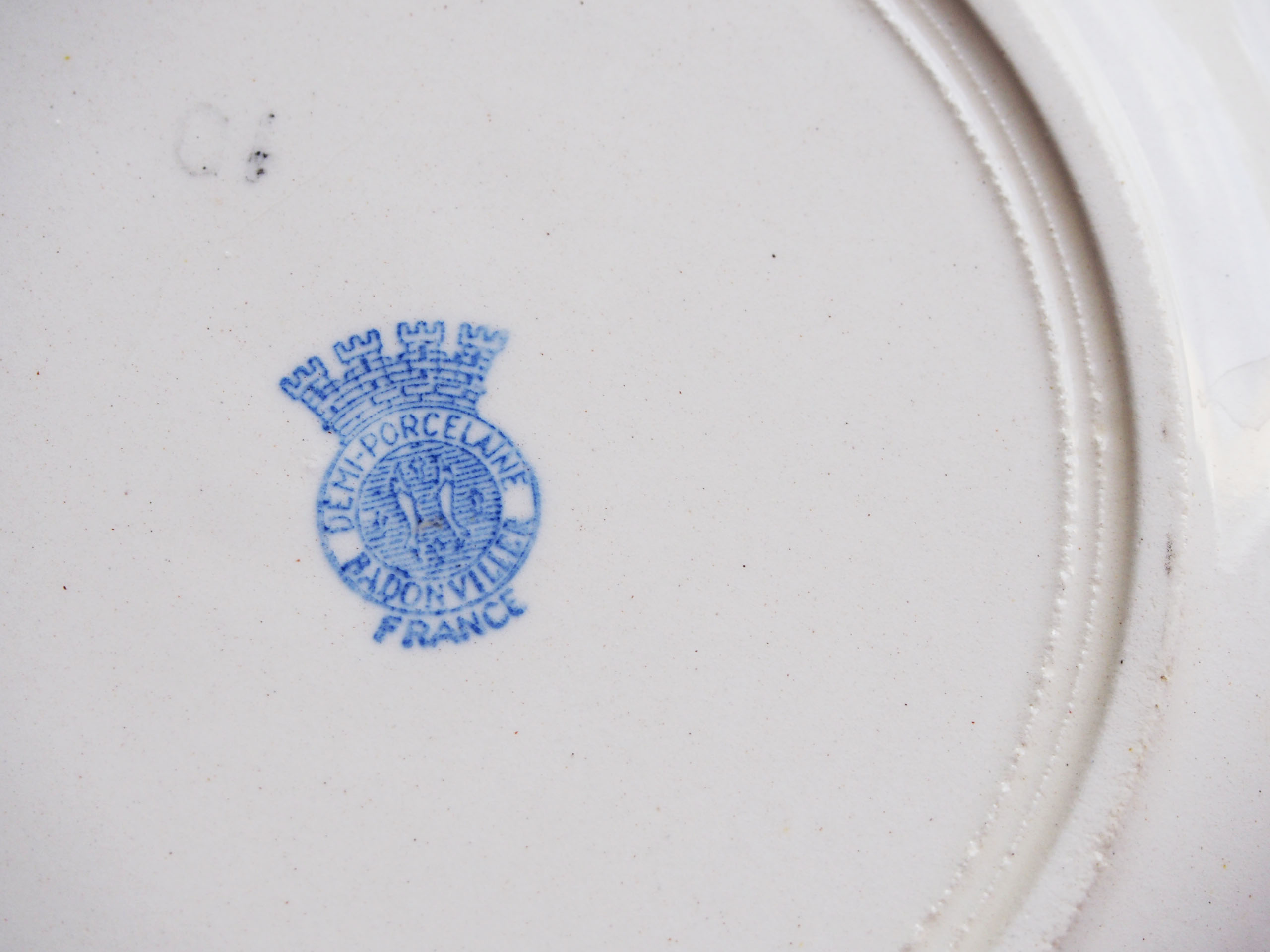 6 Badonviller dessert plates