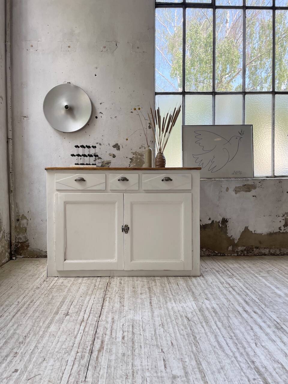 White patina sideboard craft furniture