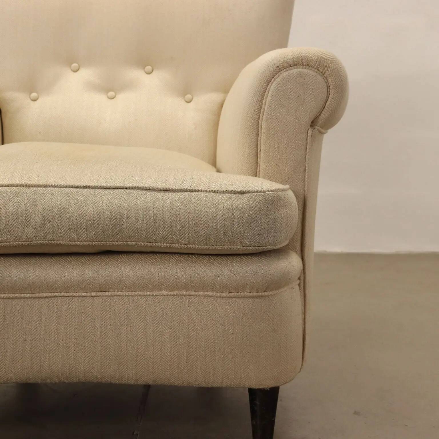 Fabric armchair Italy 1950s