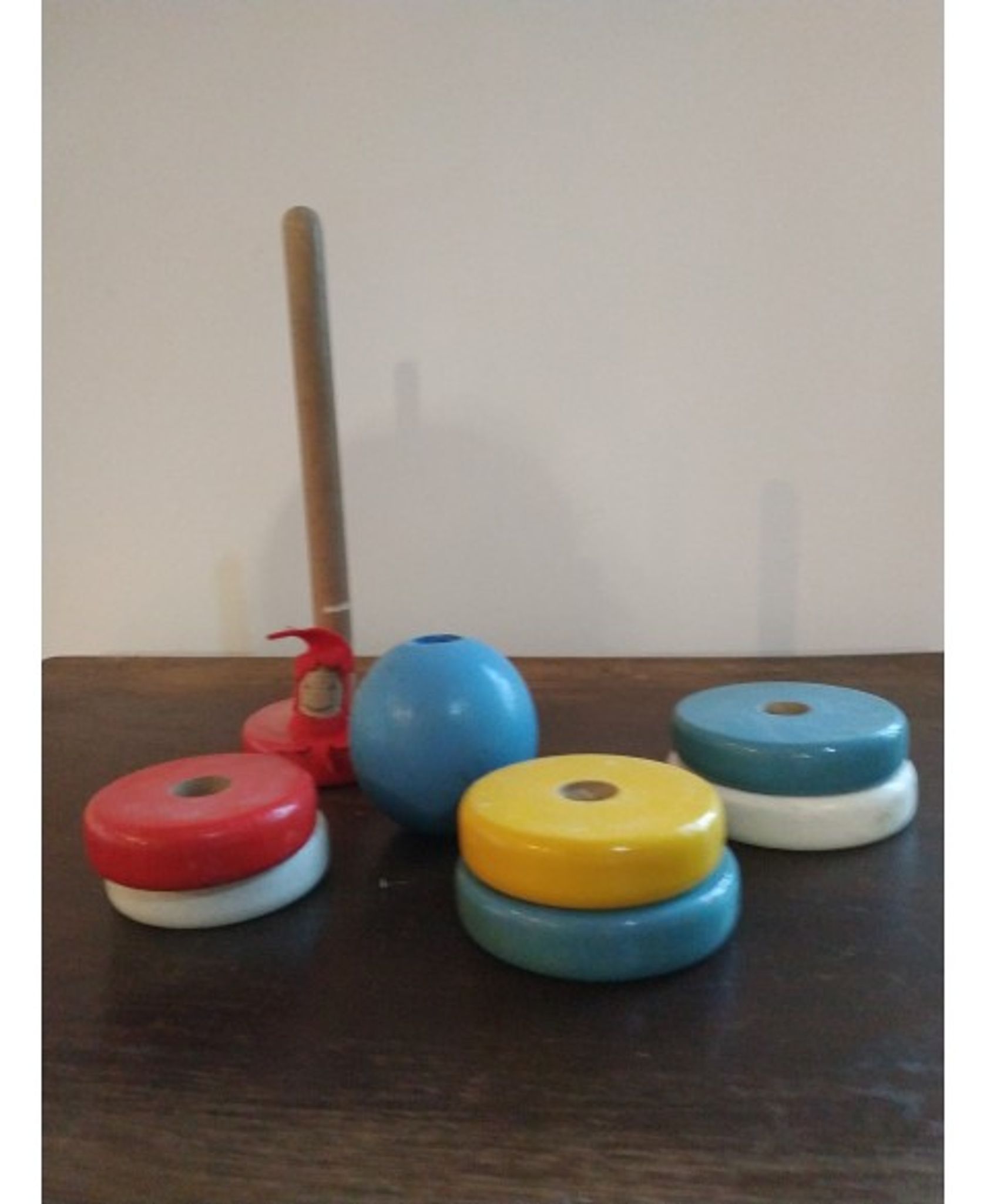 Tour de couleurs en bois vintage