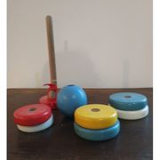 Tour de couleurs en bois vintage