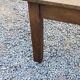 Oak farmhouse coffee table with spindle legs and one drawer, late 19th century