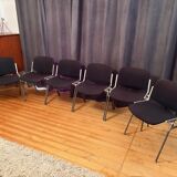 Set of four DSC 106 chairs designed by Giancarlo Piretti, Anonima Castelli,