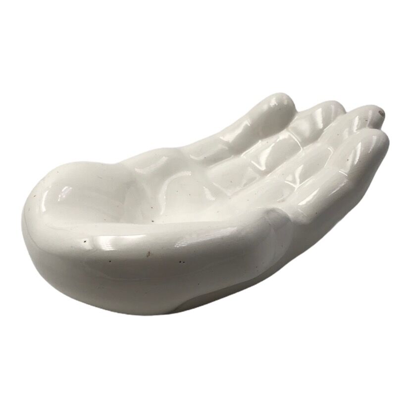 Empty white hand pocket