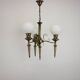 Brass Art Deco Candlestick, 1930s, Czechoslovakia