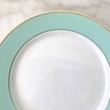 Set 6 flat plates fine earthenware Lunéville Meudon