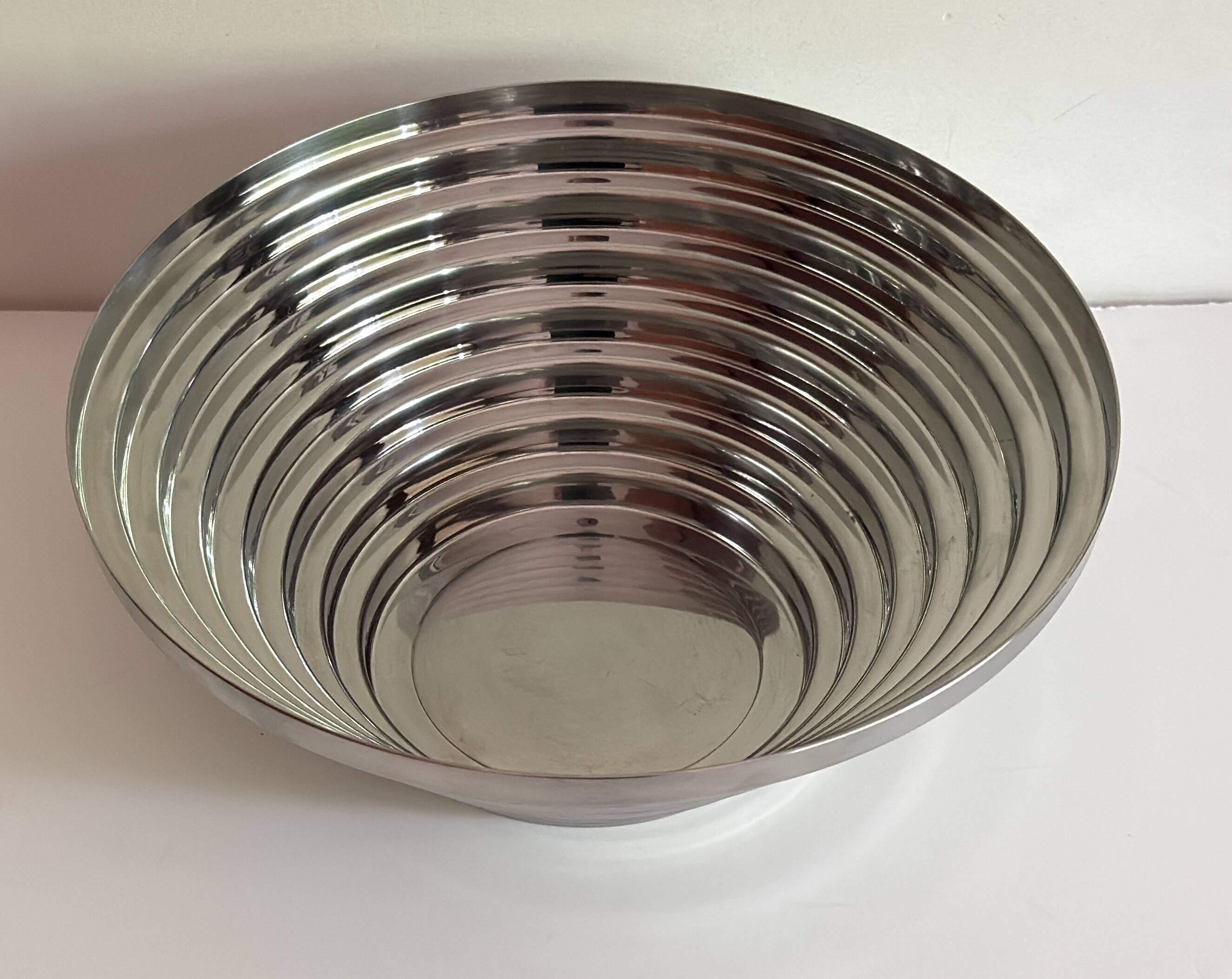 Corbeille maya - marque alessi - premiere edition annee 70