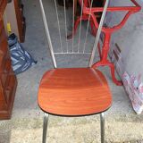4 chaises MDJ  sixties seventies