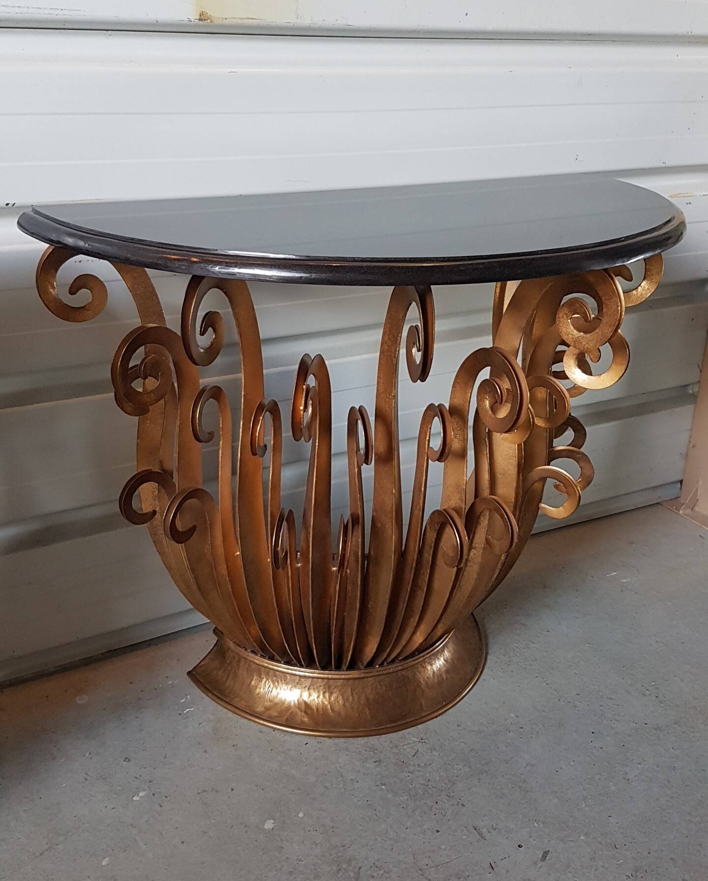 Paire de console aux fougeres
