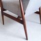 1960 henryk lis mid century armchair in grey tweed