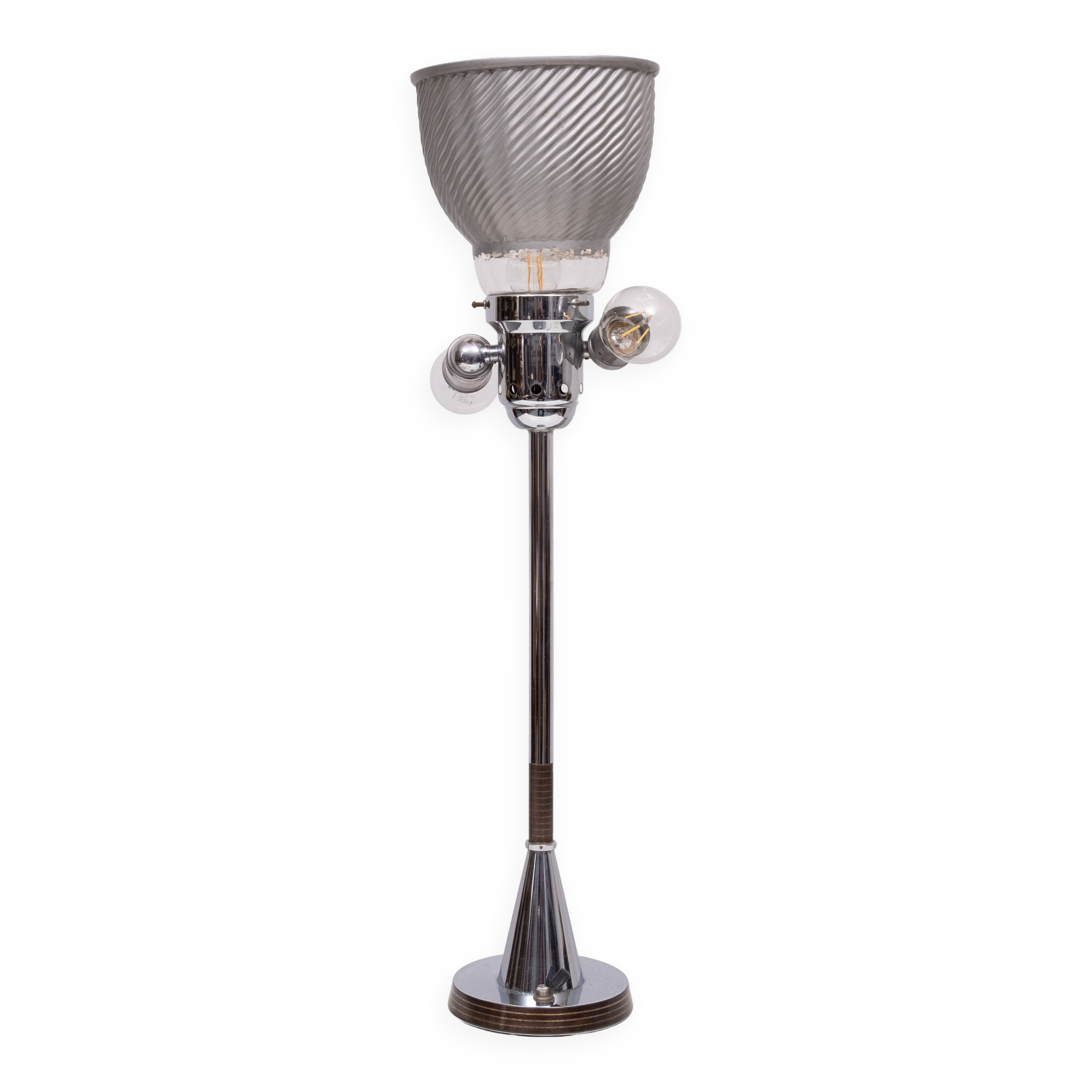 Art Deco Table Lamp by WMF Ikora, Brass and Copper, 1920s