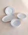 White ceramic twisted dinnerware set