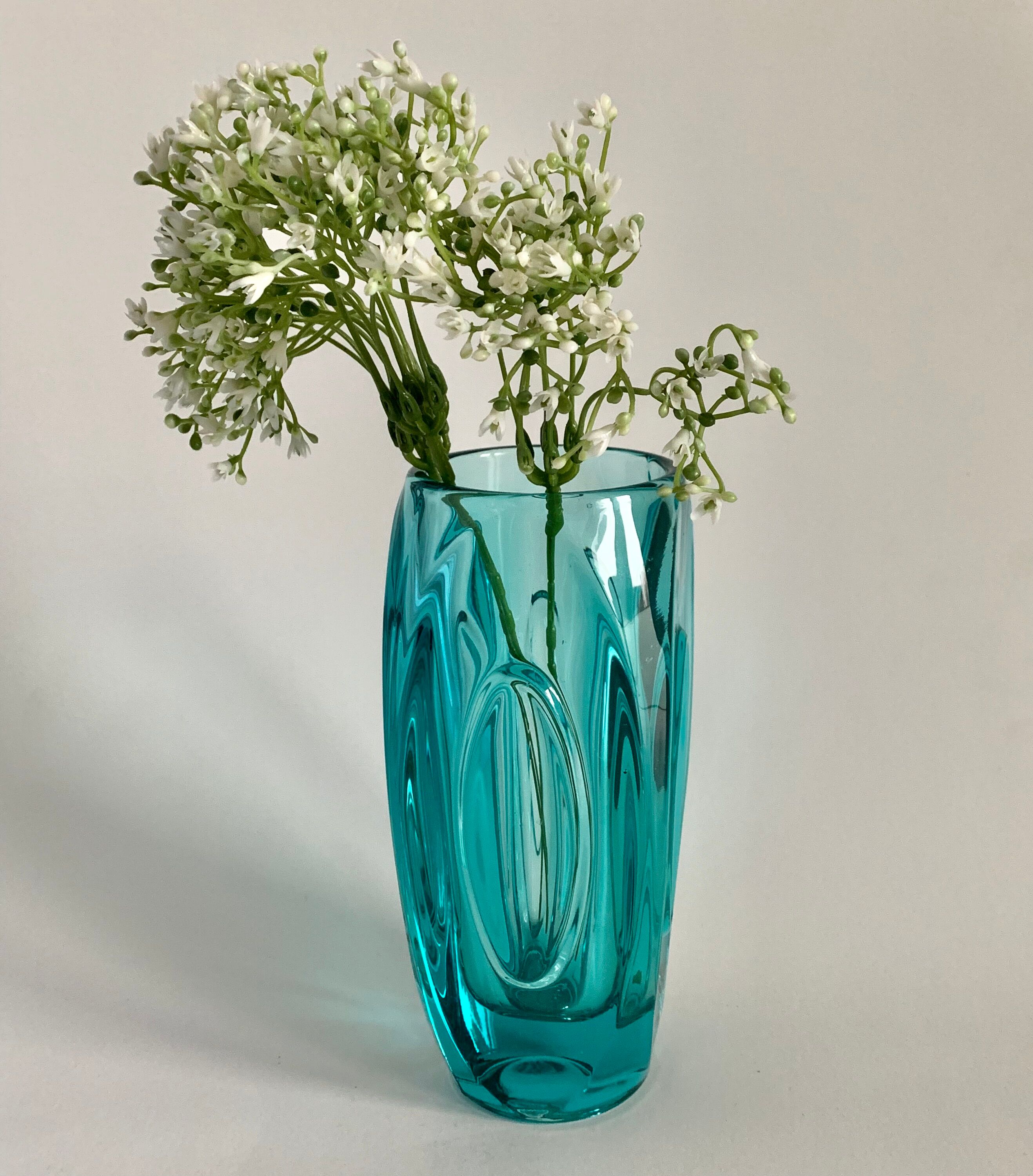 Vase from Sklo Union Rosice, 1950