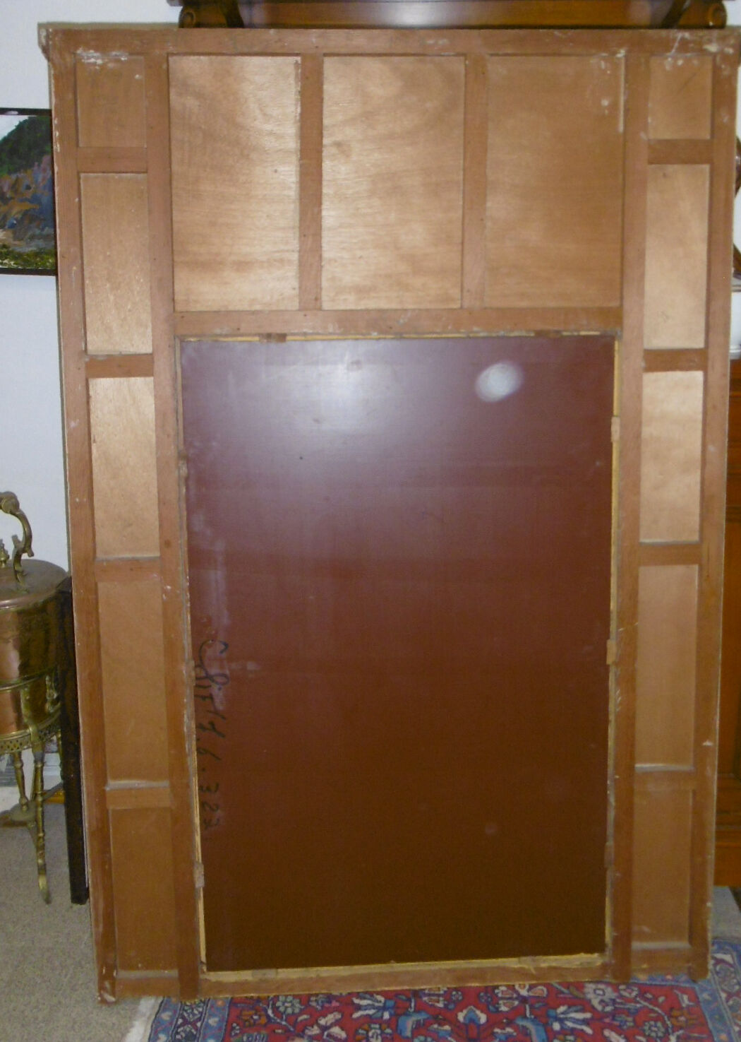 Fireplace mirror Louis XVI style trumeau 103x149cm