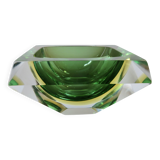 Cendrier en verre Sommerso de Murano par Flavio Poli pour Seguso, 1960