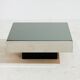Chrome and glass coffee table by Willy Rizzo for Cidue.