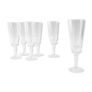6 flutes à champagne
