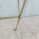Vintage dessert trolley in brass and smoked glass 1960